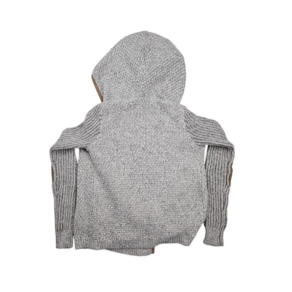 Abercrombie & Fitch Sweater Womens Size XS‎ Gray Knit Preppy Cottagecore Hoodie